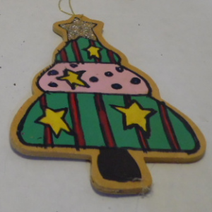 CHRISTMAS WOODEN ORNAMENT  309WD