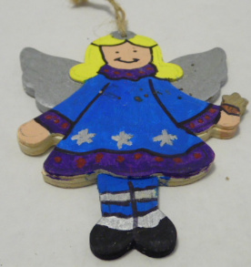 CHRISTMAS WOODEN ORNAMENT        348WD