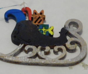 CHRISTMAS WOODEN ORNAMENT        349WD